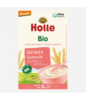 Holle Organic Wholegrain Porridge Semolina 250g (5 months+)
